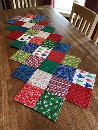 Zig Zag Charm Pack Table Runner - Sewing With Scraps