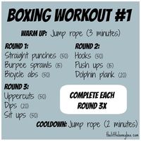 A cardio and strength at-home boxing workout!