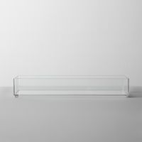 Medium 12"x4"x2" Plastic Organizer Tray Clear - Made By Design™ : Target