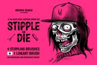 Stipple or Die - Procreate brush set by Graphic Roadie on @creativemarket