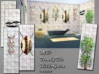 theafricansim:  “ sssvitlans:  “ Created By matomibotaki  MB-TrendyTileWildAfrica  Created for: The Sims 4  Stylish tile wall set for a wild and fancy look, six different motives included  http://www.thesimsresource.com/downloads/1318663  ”  Yippee lovely...