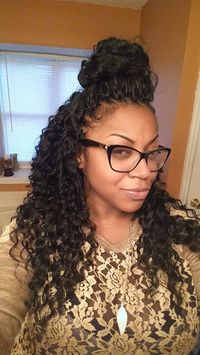 Another Deep Twist Beauty ladies! Six packs of hair used because of the required length. Hair install time is 4.5 hrs. Client hairline is her own natural hairline. The hairline also contributes to this wonderful deep twist install. Hair styled by Ms. Pk.#crochetbraids #mspkscrochetbraids #protectivestyles Ms. Pk's Crochet Braids located in GA