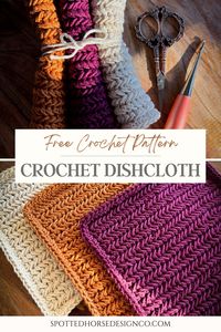 Free Crochet Washcloth Pattern - Spotted Horse Design Co.