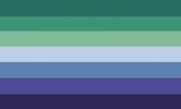 (⁠◡⁠ ⁠ω⁠ ⁠◡⁠) ... a less saturated version of the gay or nwlnw flag !! ( a flag for non-women who are exclusively romantically or sexually attracted to other non-women !!