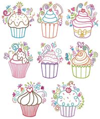 Cupcake Doodles