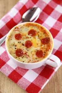 Microwave Pizza in a Cup - Easy food recipes you can make in minutes!