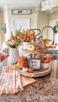 Fall Home Decor Tiered Tray in 2022 | Fall home decor, Fall thanksgiving decor, Fall outdoor decor