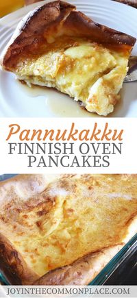 Are you looking for a quick and easy meal for your holiday brunch? These Finnish Oven Pancakes taste like a mix between Crepes and French Toast.