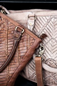 Details of our signature #chevron textured design. Featured in our staple collection of handbags. #leather #amsterdam #lifestyle #closeup #handbag #boho #fashion