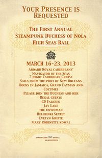 Steampunk Cruise Invitation