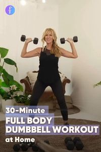 30 Min FULL BODY DUMBBELL WORKOUT at Home | Muscle Building | OVER 50! THis workout is suitable for beginners (using a light weight to begin) And the best dumbbell workout for women over 50+ and is a safe and effective at home strength workout. #getfitnow #womensfitness #beginnerworkout