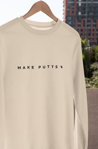 This minimalist designed golf sweatshirt is perfect for any golfer looking to make putts in style. The simple design features a lightweight cotton-blend fabric and the words "Make Putts" on the front. The crewneck design is comfortable, breathable and has a fit that's easy to move in, giving you the freedom to focus on your game. Whether you're on the green or just wanting to show your love for golf, this sweatshirt is a great way to let everyone know you mean business. Information - Gildan 1800