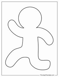 48 Gingerbread Man Templates (Free PDF Printables)