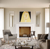 Modern White Fireplace Mantel Surround made from cast stone by Artisan Kraft. Shop our link below for more Modern White Fireplace Mantel Surrounds.