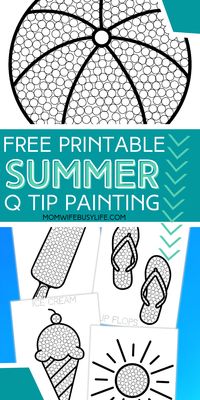 Summer is the perfect time to explore new art techniques, and Q-tip painting is both simple and exciting. By printing a free summer Q-tip painting pack, you can introduce your kids to this unique art form. Watch as their imagination soars and they create stunning summer scenes using only Q-tips and a splash of paint.