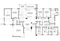 Mid Century Modern Plan: 3,938 Square Feet, 4 Bedrooms, 3.5 Bathrooms - 2559-00710