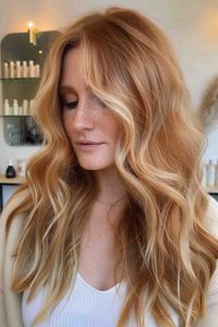 24 Sweetest Strawberry Blonde Balayage Hair Color Ideas