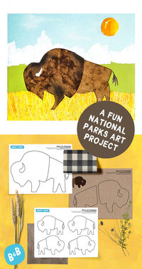 Create a unique bison art project using coffee grounds and simple painting techniques. This easy animal craft for kids uses recycled supplies and a printable bison template. Perfect for preschool crafts, classroom art projects, art camp, park programs, or forest school. Learn how to make a colorful plains-inspired craft with eco-friendly materials. | Yellowstone craft | National park craft | Wild west craft | Buffalo craft | Bison Craft for kids | from barley & birch