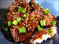 Slow cooker Korean style short ribs! Made these for Christmas dinner last night & they were scrumptious! I doubled this recipe and there were no leftovers. Very tastey!