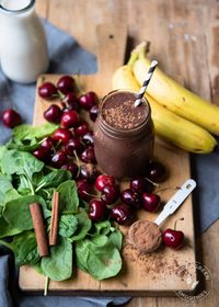 Dessert smoothie - Chocolate Covered Cherry Green Smoothie recipe | SimpleGreenSmoothies.com