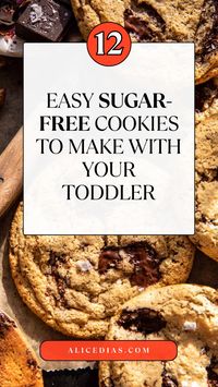 Enjoy 12 easy sugar-free cookie recipes to make with your toddler. These healthy treats are simple, fun, and perfect for spending quality time in the kitchen.