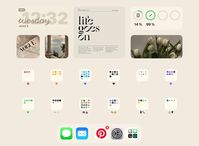 Widgets vanilla beige for iPad