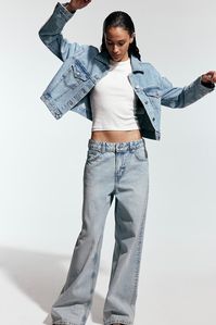 Baggy Regular Jeans - Regular waist - Extra-long legs - Pale denim blue - Ladies | H&M CA