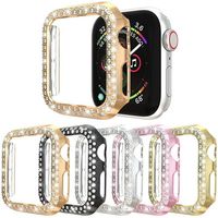 High quality Electroplating process Case with Bling Rhinestone Diamond, makes your watch more fascinating. -Precise laser-cut Electroplating process case, polished rounded edges. -Fit the apple watch perfectly, offer extra protection to your watch. Sparkling rhinestone diamond High-quality bling crystals, rhinestones, and diamonds are embedded in the entire dial case without deformation or fading. Using advanced bonding technology, the shiny gems will not fall off easily. The sparkling crystal case gives you the aesthetic appeal of your For Apple Watch, making your watch look more like a bracelet, but it does not look sporty. The For Apple Watch case is easy to match with any outfit, from day to charming night or good dinner. -Easy to install and remove, fully access to all buttons, camera