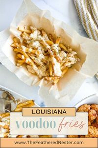 Louisiana Voodoo Fries are wildly flavorful, cheesy Cajun ranch fries no one can resist! Make your own right at home in just 30 minutes.