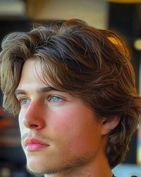 Idea,haircut,men,boy,layered,hair,barber,flowback,long,medium,length