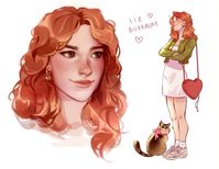 liz buxbaum from better than the movies fanart by lulilemonade on instagram!