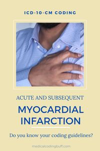 Coding for myocardial infarctions (MIs), also known as heart attack, can be tricky. Medical Coding Buff will explain what it is, where the codes for acute and subsequent MIs are located in the coding manual, what a STEMI and NSTEMI is, and the coding guidelines that you must know to code for these conditions. Then sign up to get your free coding challenge and many more coding exercises to help you in your learning.