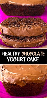 Chocolate Yogurt Healthy Snack Cake Recipe (great use for yogurt)