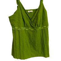 Cato Green Blouse Tank Sequin Lace Details Nwot 26 3x Such A Pretty Green Color Tank Blouse With Sequins, Beads, And Lace Under Bust. Adjustable Straps, And Elastic Under Bodice. New Without Tags. Tag Size Is; 26/28w Approx Measurement Laying Flat Unstretched Pit To Pit 21.5” Length 28”