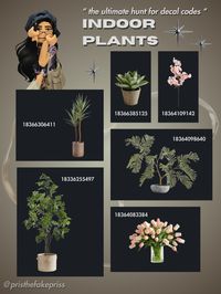 indoor plant decals add so much to builds  --> find more in my inventory !! (pristhefakepriss on roblox)