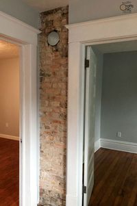 rustic chic decor DIY- expose a brick chimney