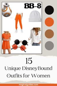 Shop this look and your other favorite Unique and Modern Disney Bound Outfits. Fun and Funky Disney Bound Outfits BB8 from Star Wars. Perfect for your next Walt Disney World vacation!