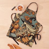 Get my art printed on awesome products. Support me at Redbubble #RBandME: https://www.redbubble.com/i/apron/Autumn-Witch-by-NeffeliesStuff/162209947.6ZXWR?asc=u