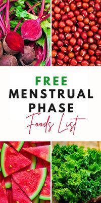 Discover the best menstrual phase foods to eat with our comprehensive menstrual phase food list. Explore meal ideas and a detailed menstrual phase meal plan designed for effective cycle syncing. Learn what to include in your menstrual phase meals to reduce discomfort and optimize nutrition during this crucial phase.