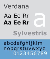 Font Verdana Specimen Sample selection: www.rotterdam-vormgeving.nl