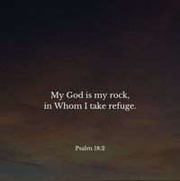 "The Lord is my rock and my fortress and my savior, my God, my rock, in whom I take refuge; my shield and the horn of my salvation, my stronghold. I call upon the Lord, who is worthy to be praised, and I am saved from my enemies." Psalm 18:2-3

bible on Instagram