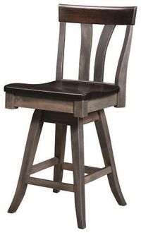 Amish Small Lennox Swivel Bar Stool Amish Small Lennox Swivel Bar Stool. Contemporary style solid wood bar stool. Choice of wood and finish. #DutchCrafters