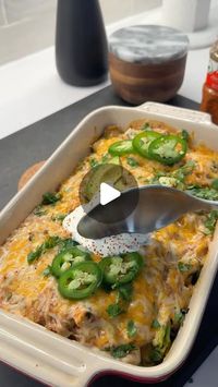 Arash Hashemi on Instagram: "HIGH PROTEIN CHICKEN ENCHILADA BAKE

This is a super easy bake you can make that packs 42g protein a serving. The best part? You can use frozen veggies and precooked chicken, and even combine everything in one dish to keep it as simple as possible! Feel free to adjust however way you wish, and even add rice, quinoa, or pasta to the mix. You can also use my low carb @kaizenfoodco pasta or rice for a boost of protein too. Your call! 

💥⚡️Comment “COOKBOOK” to preorder my hardcover cookbook So Easy, So Good coming out in March 
👉 your preorder unlocks my free bonus E-Book with this Chicken Enchilada Bake recipe (+ over 30 additional recipes) and my exclusive meal plan & grocery list.

Ingredients: 
-1 tbsp avocado oil
-1 yellow onion, finely diced
-1.5 heaping c