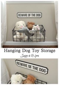 Hanging Dog Toy Storage