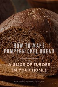 Biting into a slice of freshly baked pumpernickel bread is a singular delight. With its rich brown color, sweet, malty aroma, and hearty rye flavor, pumpernickel represents the most profound expression of traditional rye baking. Today, I’ll show you how to make pumpernickel bread and take you step-by-step through my favorite family recipe! #pumpernicklebread #freshlybaked #ryebread