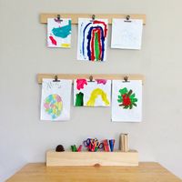 DIY Home Decor: 5 Fun Ways to Hang Kid Art in Your Home #diy #homedecor #kids #art