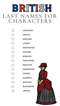 Looking for authentic British last names for your characters? Check out this Printable List of British Last Names For Characters. Perfect for writers and creatives, this list offers a range of traditional and unique surnames to enhance your characters' backgrounds and stories. Easy to download and print, it provides a quick reference to help you find the perfect name that adds depth and realism to your fictional world. #CharacterNames #BritishLastNames #WritingTips #FictionalCharacters