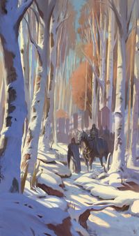 ArtStation - Winter forest, yeonji Rhee