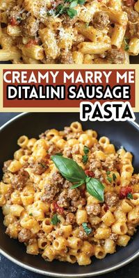 Ingredients: 8 ounces ditalini pasta, cooked al dente 1-2 tablespoons avocado oil 8 ounces mild Italian ground sausage ½ cup sweet onion, diced small 2 cloves garlic, minced 1-1.5 tablespoons tomato paste Pinch of kosher salt, to taste Few turns cracked black pepper, to taste ½ – ¾ cup low sodium chicken broth ¾ – 1 cup heavy cream ½ cup parmesan cheese, grated Red pepper flakes (optional garnish) #Ditalini #Sausage #Pasta #Quickandeasyrecipe