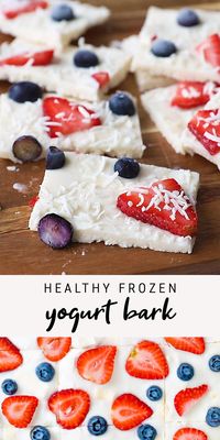 This frozen yogurt bark with berries and coconut is the perfect refreshing snack. It’s so easy to whip up, healthy and packed with protein thanks to Greek yogurt! You’ll want a batch in your freezer at all times. #yogurtbark #greekyogurt #nobake #eatingbirdfood